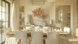 dining room modern coastal decor with chairs, interior design