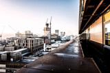 Fototapeta Mosty linowy / wiszący - Winter view from 16th floor on Birmingham city center