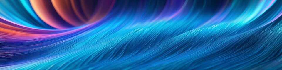 Wall Mural - Abstract blue gradient background with grain and noise texture. Gradient waves, background for banner design, poster, text inserts.	
