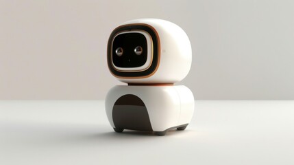 Aufkleber - White and Black Robot Sitting on Table