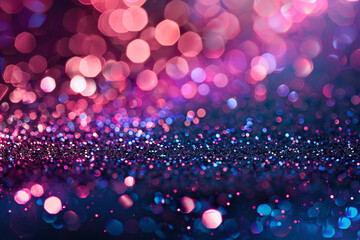 Wall Mural - Abstract trendy colorful glitter sparkling bokeh background.