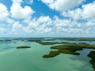 Poster - Mangrove islands also called Thousand Islands along Marco Island
