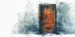 Rejection: The Closed Door and Turned Back - Visualize a closed door with someone's back turned, illustrating the feeling of rejection