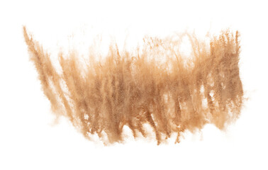 Wall Mural - Sand Storm desert with wind blow spin swirl around. Golden Yellow sand tornado storm with high wind. 