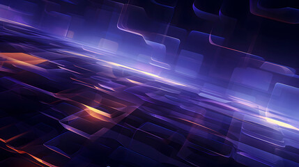 Digital technology purple yellow geometric abstract poster web page PPT background