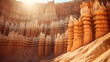 Imagine bryce canyon national park Natural Wonders on a sunlight background
