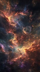 Wall Mural - cosmic dreamscape: nebula and star-filled galaxy