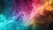 Multicolored abstract smoke pattern on dark background
