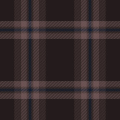 Wall Mural - Dark brown tartan plaid pattern. Classic Scottish seamless checkered pattern for plaid fabric, flannel shirt, blanket, clothes, skirt, tablecloth, textile.