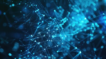 background Futuristic computer network and advanced internet network connection