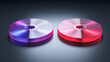 CD DVD Mockup colorful 3d