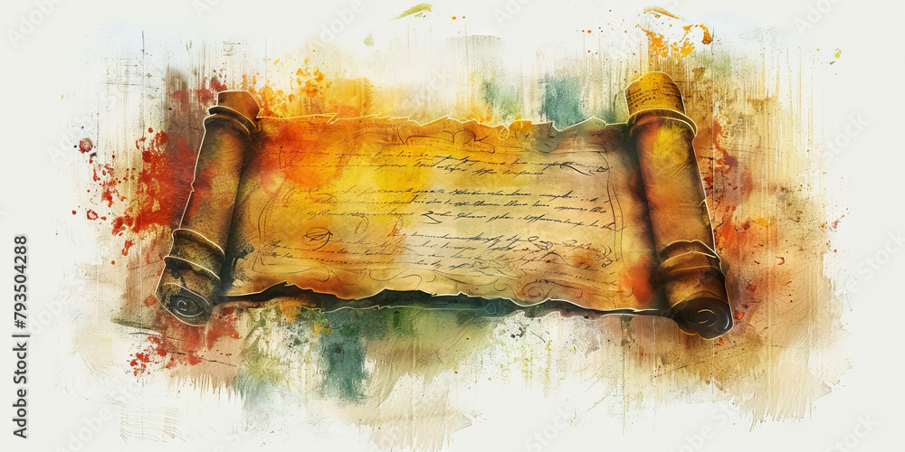 The Sacred Scroll and Words of Wisdom - Visualize a sacred scroll with ...