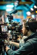 © Shooting Star Std - Professional Photography of a team of journalists working late to cover breaking news or meet publication deadlines, Generative AI