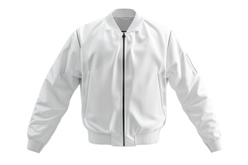 Fashion white bomber jacket mockup. Space for design, print and showcasing