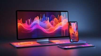 Software UI Mockup 3d