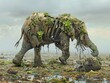 Wildlife Extinction - Loss - Vanishing Species - A poignant portrayal of wildlife extinction where once-thriving species have vanished from their natural habitats, underscoring the irreversible loss