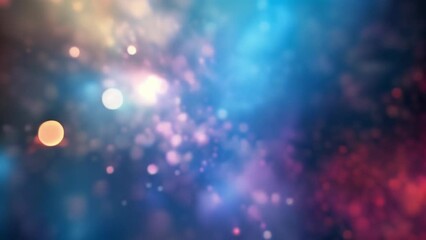 The secrets of the universe unravel in a defocused digital nebula where lines and shapes compete for attention amidst a dreamy blur of light. .