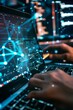 © Shooting Star Std - Professional Photography of a law firm's technology department managing digital evidence and cybersecurity measures to protect client data, Generative AI