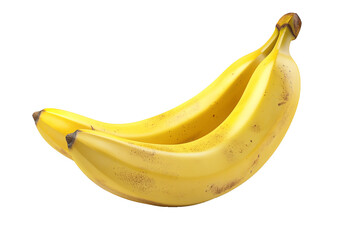 Wall Mural - Fresh Banana fruit in close up on transparent background