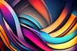 . Colorful wave pattern abstract background wallpaper.
