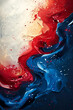 Abstract Patriotic Flow, Symbolizing the American Spirit, Artistic and Bold Concept, for creative projects and national celebration marketing, Copy Space