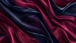 A sophisticated abstract of smooth, flowing lines in rich burgundy and navy, suggesting the luxurious folds of a velvet curtain.