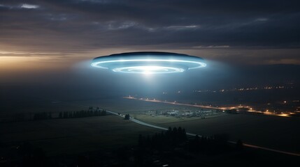 Wall Mural - an unidentified aerial phenomenon emitting a mesmerizing, humming sound