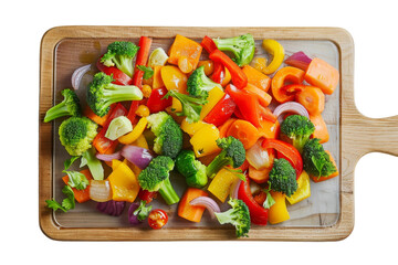 Wall Mural - Cutting Board With Variety of Vegetables