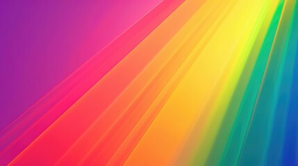 Poster - A rainbow gradient background with LGBTQ pride slogans and messages. 