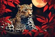 leopard in the night