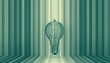 Single colorful light bulb in focus, with a gradient of colors reflected on the surrounding walls, symbolizing creativity and inspiration