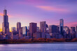 Chicago  waterfront and skyline, Illinois, USA
