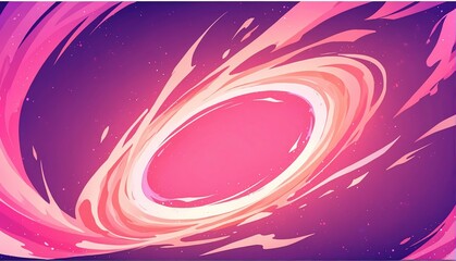 abstract pink to purple gradient spiral flame burning sparks effects anime cartoon style background from Generative AI