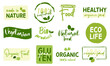 Organic food and nature product for food and drink market, organic and healthy products promotion.