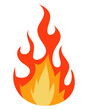 © Mahnoor - Fire sign, Fire flame icon isolated on transparent background.