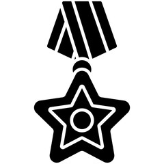 Medal Glyph Icon 