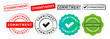 commitment rectangle and circle stamp seal badge sign for commit responsibility