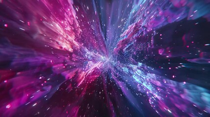Wall Mural - A view from space to a spiral galaxy and stars. Universe filled with stars, nebula and galaxy. Colorful space background with stars. Beauty of deep space.