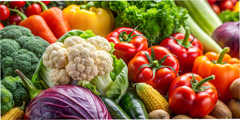 Various vegetables, wallpaper, background, food, vegetables, prepared food, macro, vitamins, healthy food, generated by AI