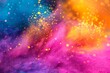 Colorful Holi background with vibrant hues and playful patterns