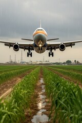 Wall Mural - airplane at the airport