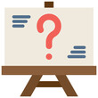 question flat style icon