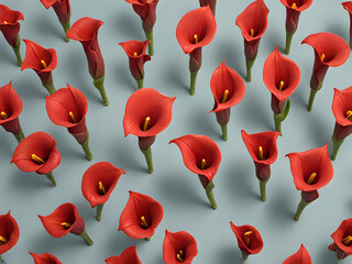 Canvas Print - Rote Callas