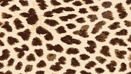 Wall Mural - Leopard fur texture skin seamless pattern background