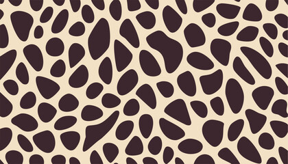 Wall Mural - Leopard fur texture skin seamless pattern background