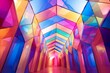 Polychromatic Rainbow Art Installations: Vibrant Light Projections Showcase