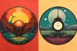 Indie Band Debut: Vintage Vinyl Record Covers Artwork Collection