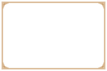 Wall Mural - elements of ornate vintage frames. gold on white oriental calligraphy chinese, lines motifs. design 