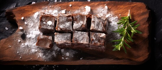 Poster - Brownies on a cutting board