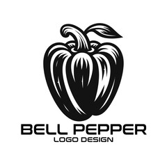 Wall Mural - Bell Pepper Vector Logo Design